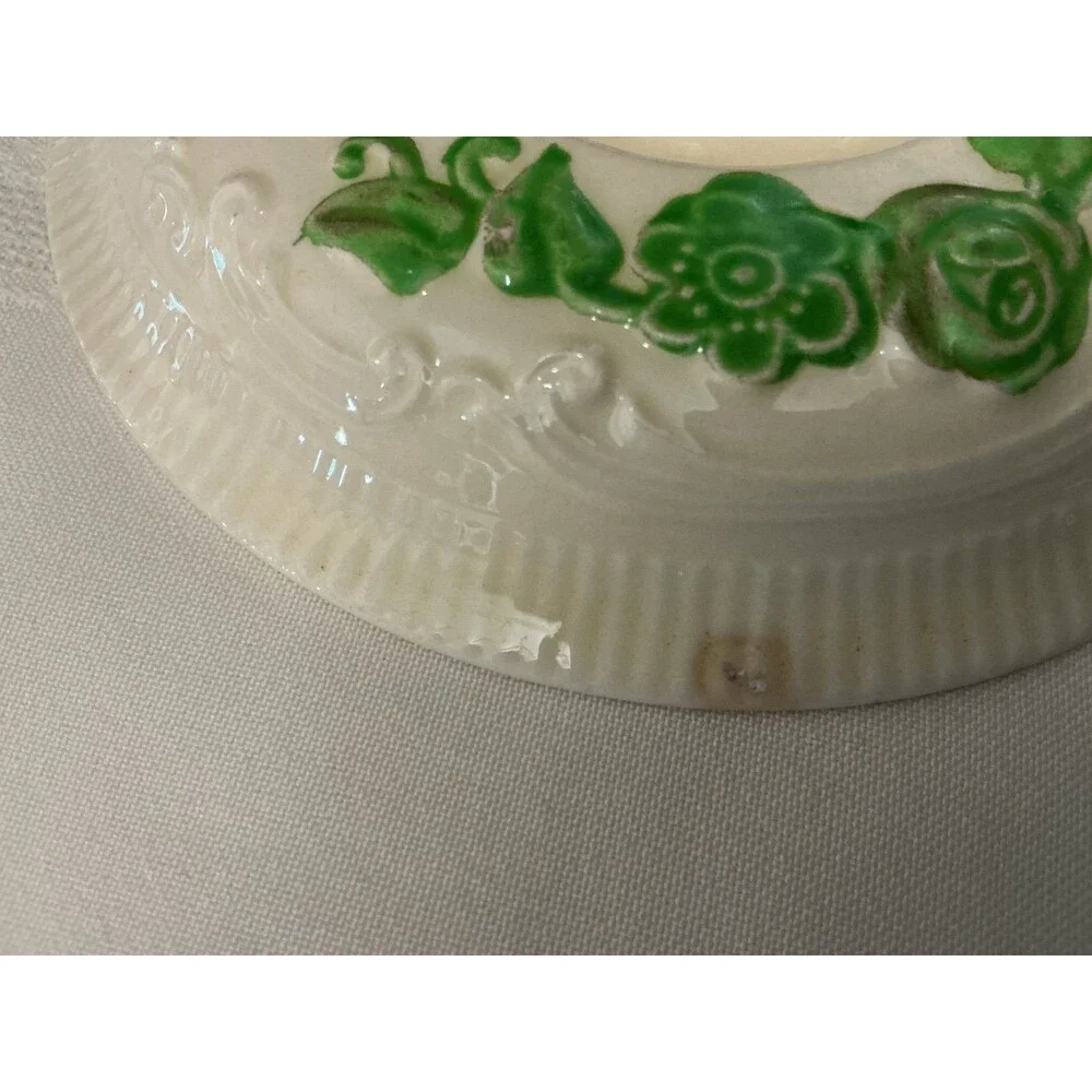 Homer Laughlin 1 quart oven serve covered casserole dish green ivy